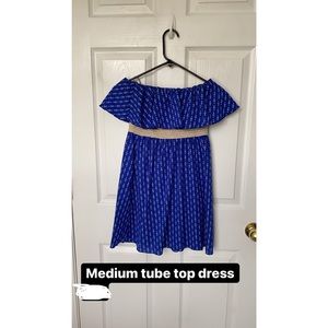Strapless anchor dress